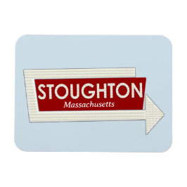 Íman Stoughton Massachusetts Memories Magnet