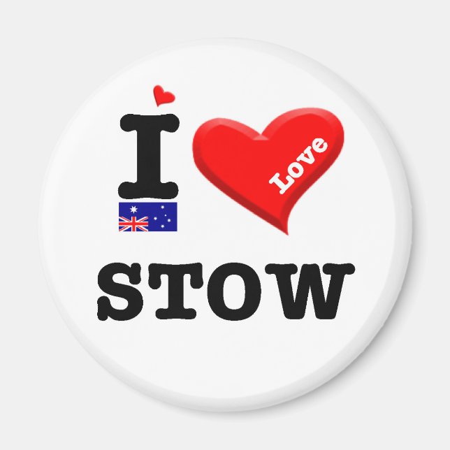 Íman STOW - I Love (Frente)