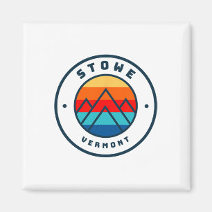 Íman Stowe Vermont Skiing Snowboard Ski Family Trip