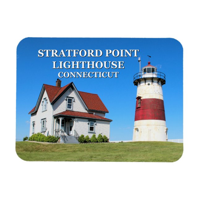 Íman Stratford Point Lighthouse, Connecticut (Horizontal)