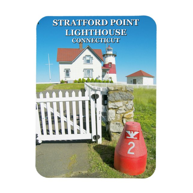 Íman Stratford Point Lighthouse, Connecticut (Vertical)