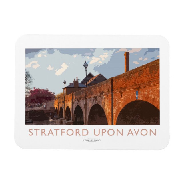 Íman Stratford sobre Avon Rail Poster (Horizontal)