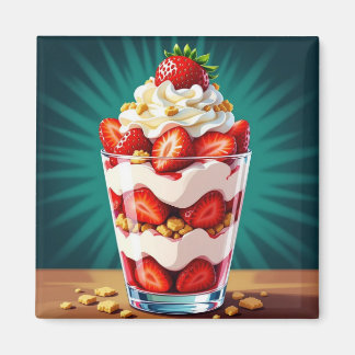 Íman Strawberry, Granola and Whipped Cream Parfait