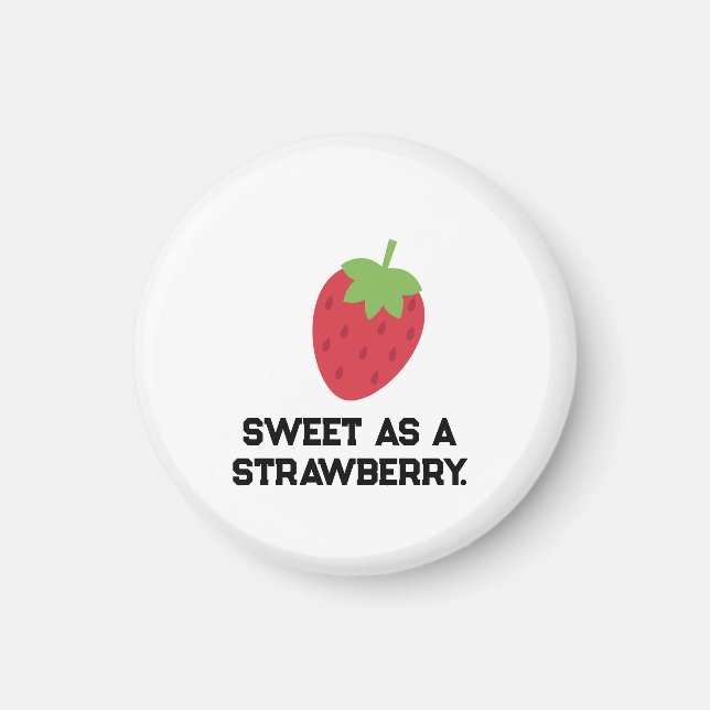 Íman Strawberry Magnet | Cute Fruit-Themed Magnet (Frente)