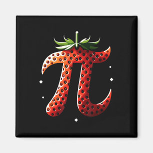 Íman Strawberry Pi Day Engraçado Professor de Matemátic