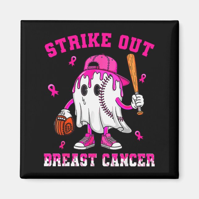 Íman Strike Out Breast Cancer Shirt Boy Baseball Drip N (Frente)