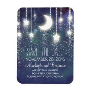 Íman String Lights Stars and Moon Save Date