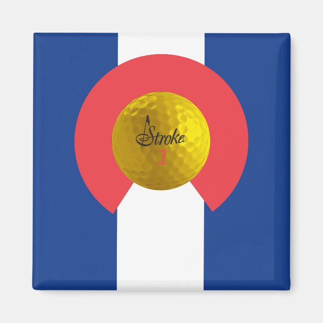 Íman Stroke Colorado Flag Magnet (Frente)