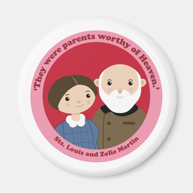 Íman Sts. Louis e Zelie Martin (Frente)