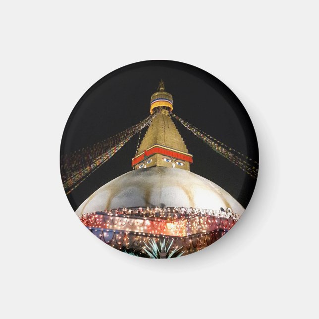 Íman Stupa Boudhanath, Katmandu à noite - Nepal (Frente)