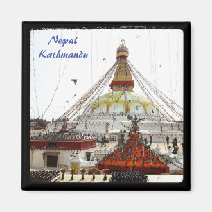 Íman Stupa em Boudhanath, Katmandu - Nepal