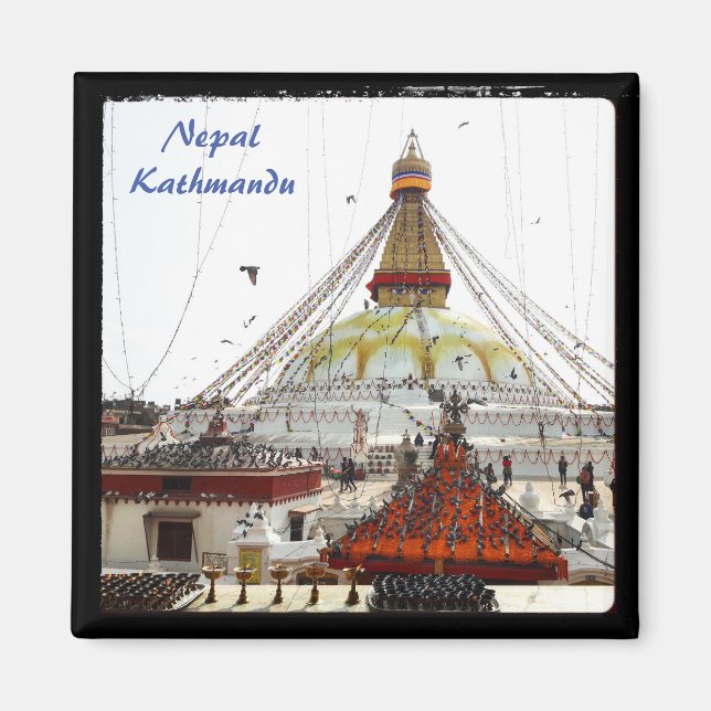 Íman Stupa em Boudhanath, Katmandu - Nepal (Frente)