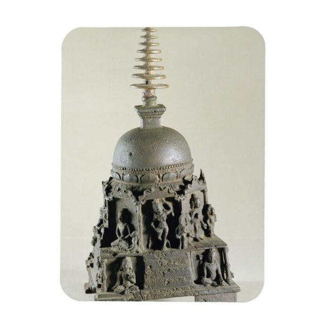 Íman Stupa, Pala, Nalanda, Bihar (bronze) (Vertical)