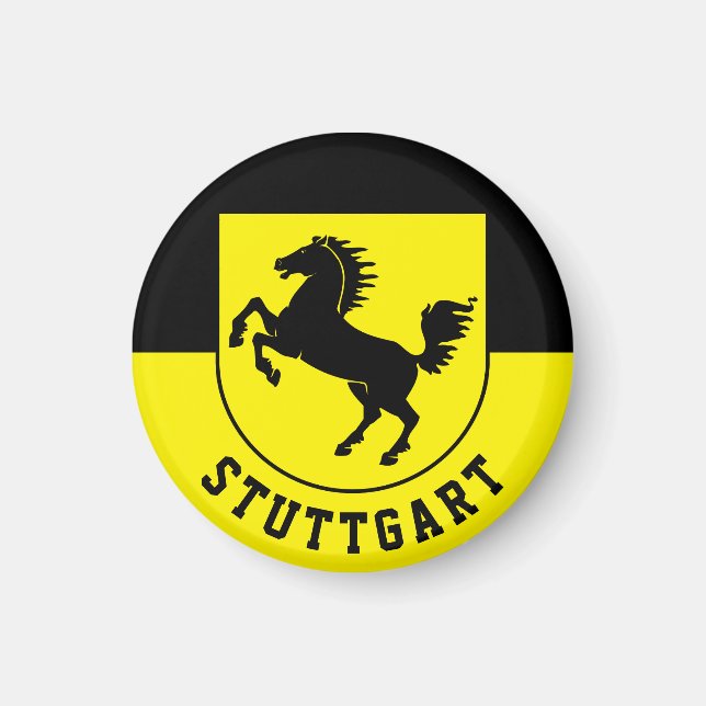 Íman Stuttgart Flag (Alemanha) (Frente)