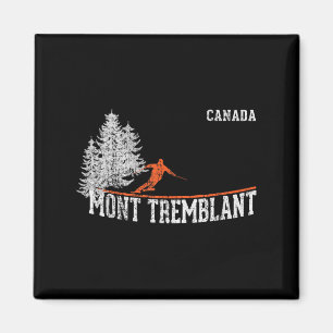 Íman Style Mont Tremblant da década de 80. Esqui Vintag