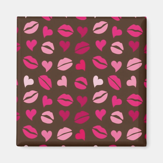 Íman Stylish Red Heart Love Gift for Valentine’s Day (Frente)