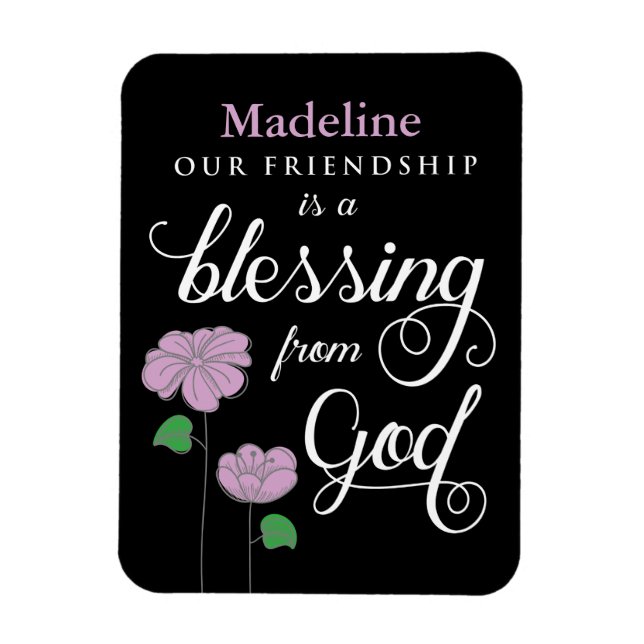 Íman Sua Amizade é uma Bênção do Magneta de Deus (Vertical)