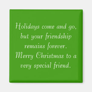 Íman Sua amizade permanece ímã do Natal