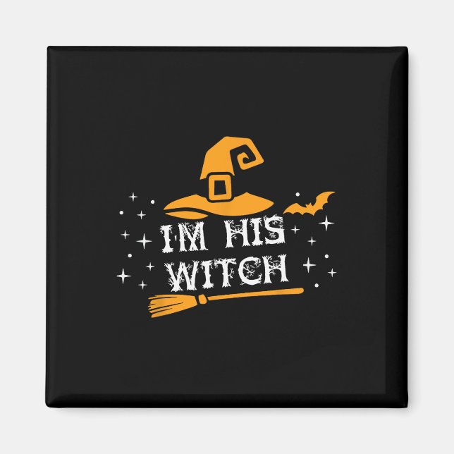 Íman Sua Bruxa Correspondendo Casais De Halloween Figur (Frente)