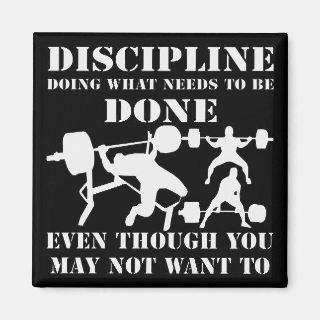 Íman Sua Disciplina Fazendo O Que Precisa Ser Feito # (Frente)
