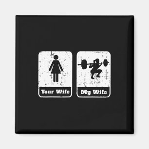 Íman Sua Esposa Minha Esposa Engraçada Fazendo Camisas