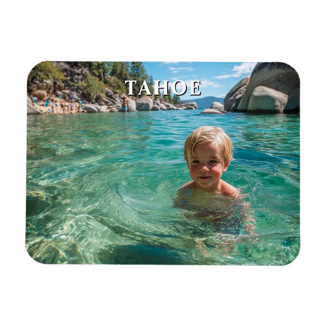 Íman Sua Foto de Viagem Personalizada (Horizontal)
