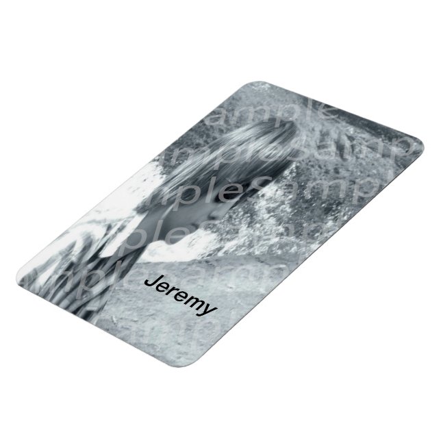 Íman Sua foto e seu nome 4"x6" Magnet Premium (Left Side)