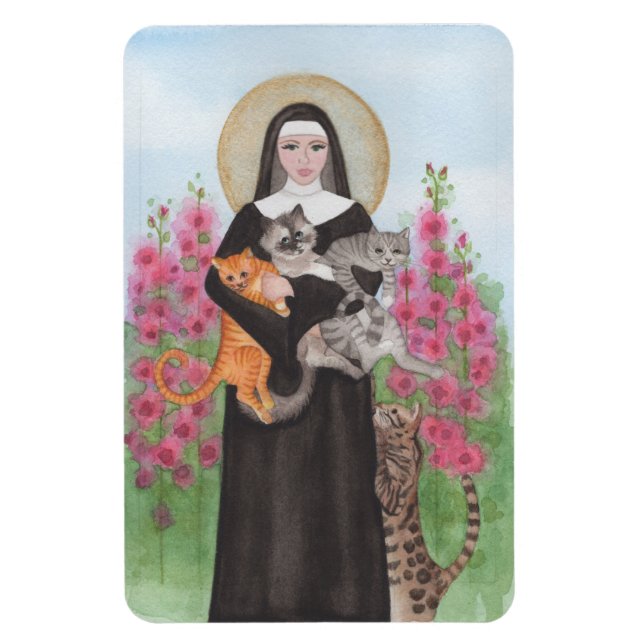 Íman SUA FOTO MODELO - Rua Gertrude com Santo de Gatos (Vertical)