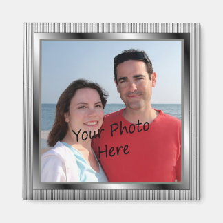 Íman Sua Foto No Magnet Enquadrado Da Prata