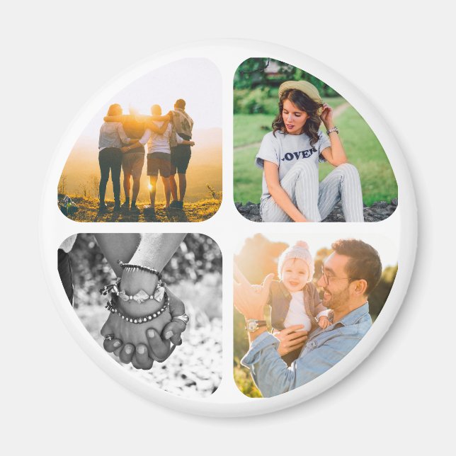 Íman Sua Imã de geladeira de 4 fotos (Frente)