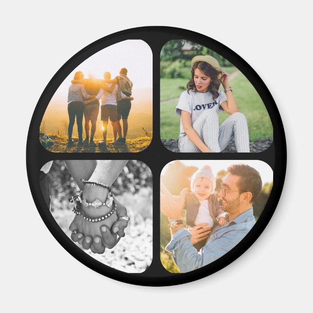 Íman Sua Imã de geladeira de 4 fotos (Frente)