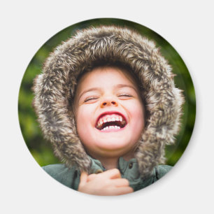 Íman Sua Imã de geladeira redonda de fotos