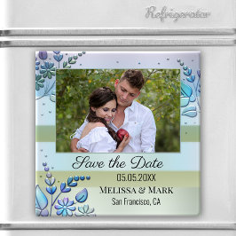 Íman Sua Imã salve a data de Primavera Floral de Foto