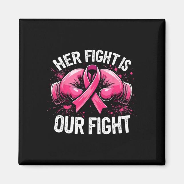 Íman Sua Luta É Nossa Luta Com As Luvas De Boxim Cancer (Frente)