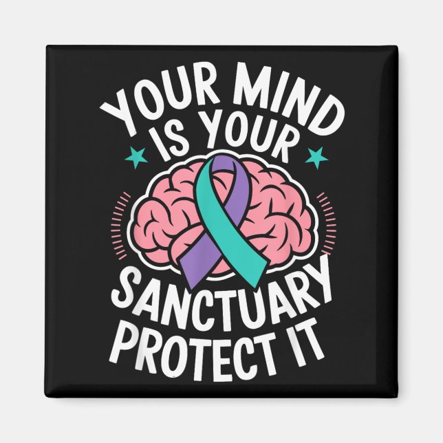 Íman Sua Mente Proteja Ela Saúde Mental Prevenir Projet (Frente)