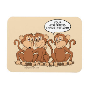 Íman Sua Namorada Parece Com A Mãe, Macaco Engraçado