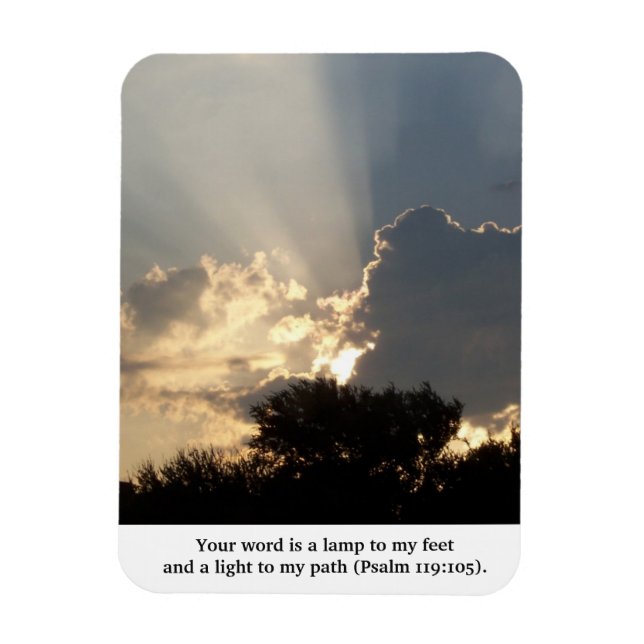 Íman Sua palavra é uma Lâmpada Dedos de Deus (Vertical)