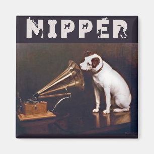 Íman Sua Voz Mestre Nipper o Cachorro