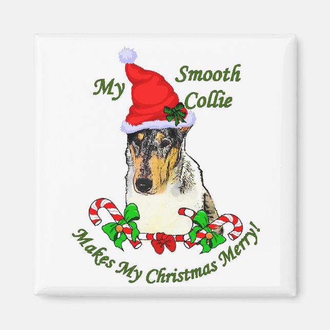 Íman Suave presentes de Natal Collie (Frente)