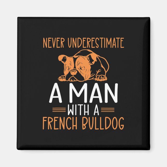 Íman Subestime Um Homem Com Um Buldogue Francês (Frente)