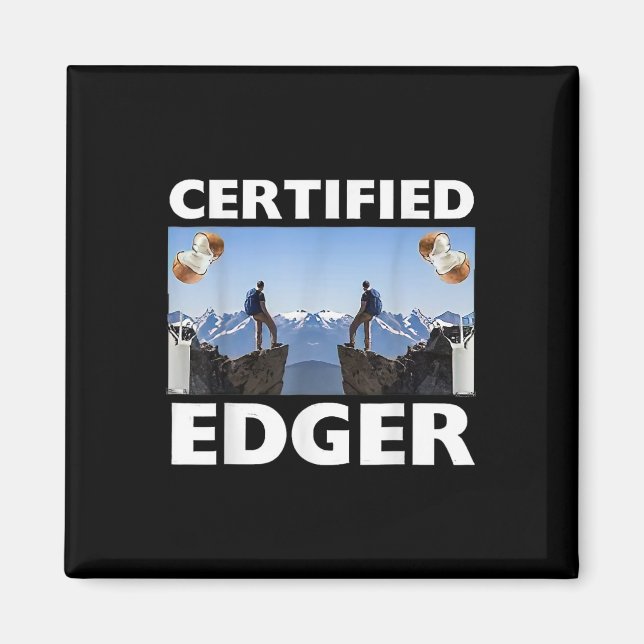 Íman Subidor de Bordas Certificado Engraçado Especifica (Frente)