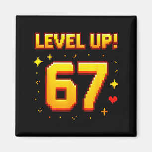 Íman Subir de Nível 67 Divertido Jogo 6 7 Meme Geração