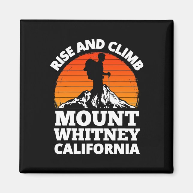 Íman Subir e Escalar Monte Whitney Califórnia Montanha  (Frente)