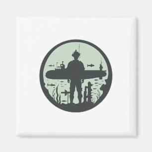 Íman Submariner Veteran Submersible Nuclear Sub-Power