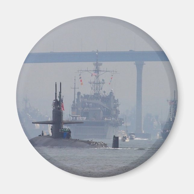 Íman Submarinos Submarinos Marinho de Navios Nucleares (Frente)