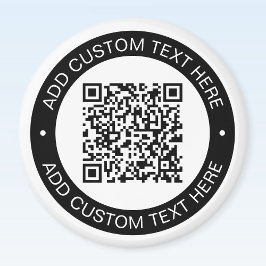 Íman Substitua pelo seu próprio código QR ou imagem car