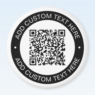 Íman Substitua pelo seu próprio código QR ou imagem car