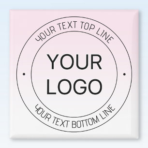 Íman Substituição de Logo Fácil & Texto Editável Ombre