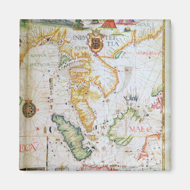 Íman Sudeste Asiático, detalhes do atlas mundial (Frente)