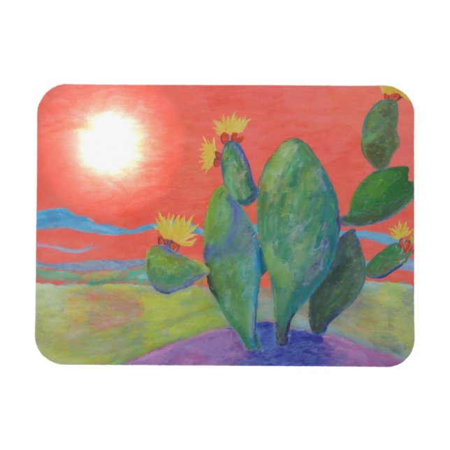 Íman Sudoeste Cactus Sunset (Horizontal)